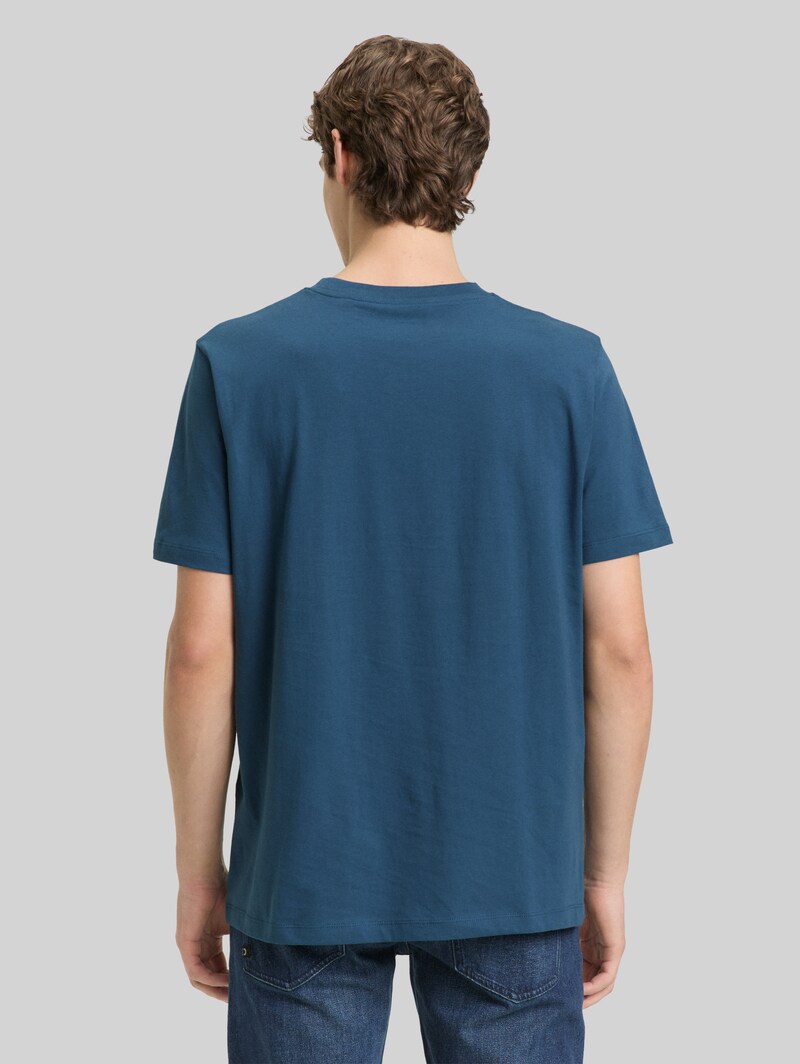 Tom Tailor T-Shirt mit Print - Nighttime Blue