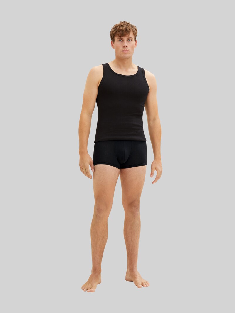 Tom Tailor Kurze Boxershorts im 2er-Pack - Black Uni