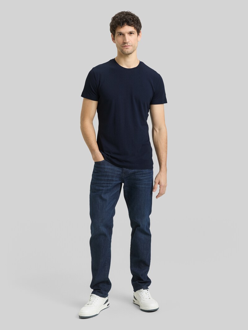 Tom Tailor Basic Fitted T-Shirt - Sky Captain Blue