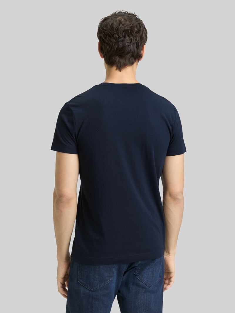 Tom Tailor Basic Fitted T-Shirt - Sky Captain Blue