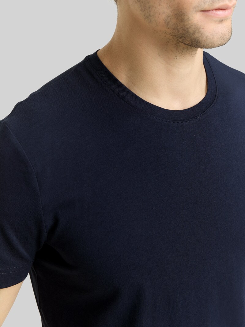 Tom Tailor Basic Fitted T-Shirt - Sky Captain Blue
