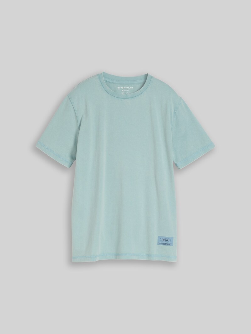 Tom Tailor T-Shirt im Vintage-Look - Light Teal