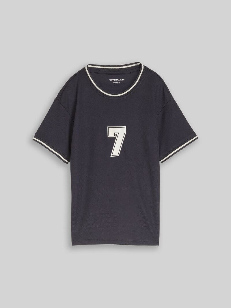 Tom Tailor T-Shirt mit Rückenprint - Coal Grey