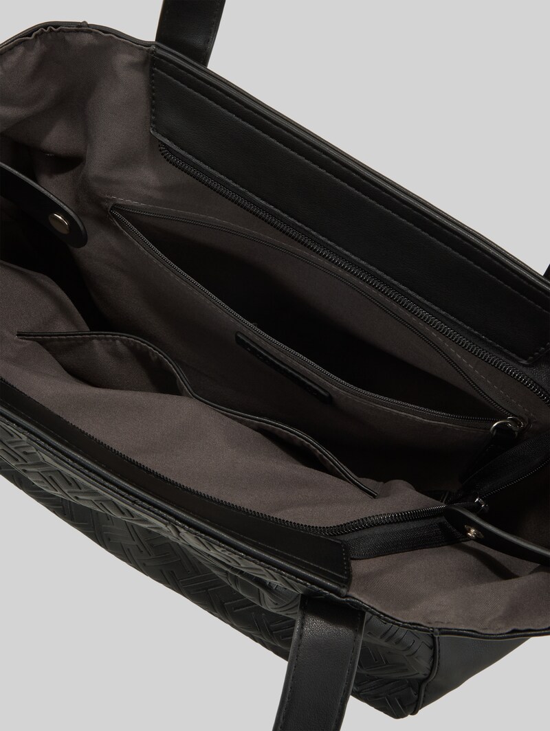 Tom Tailor TTMIRENDA L Shopper mit Logo-Prägung - Schwarz / Black