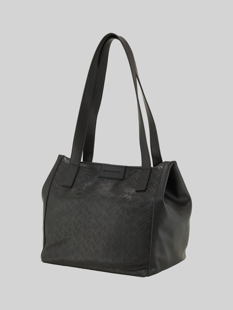 Tom Tailor TTMIRENDA L Shopper mit Logo-Prägung - Schwarz / Black