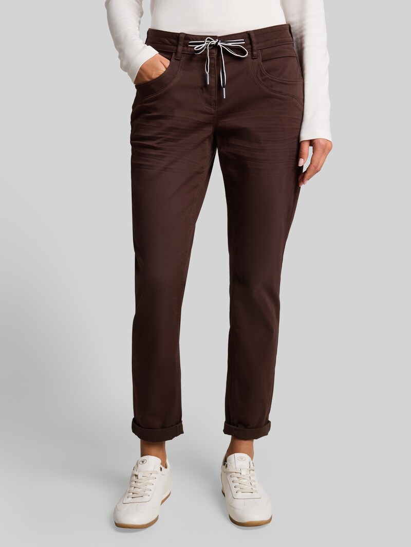 Tom Tailor Tapered Relaxed Hose - Java Dark Brown