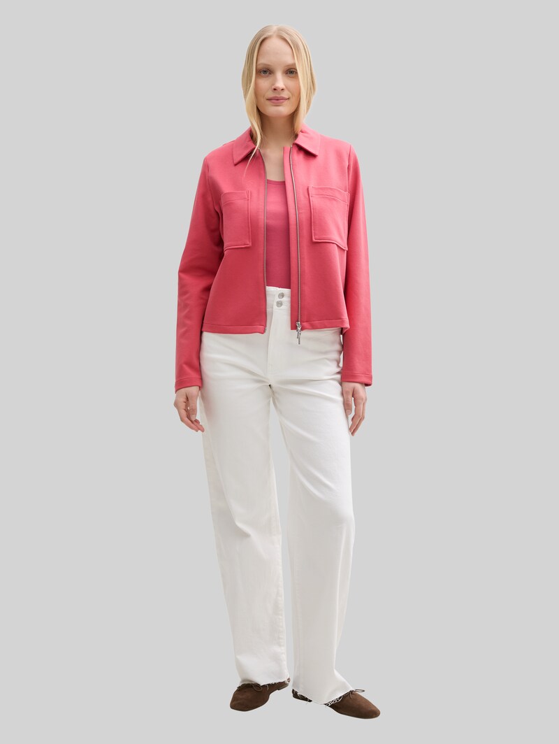 Tom Tailor Jacke mit Brusttaschen - Berry Red