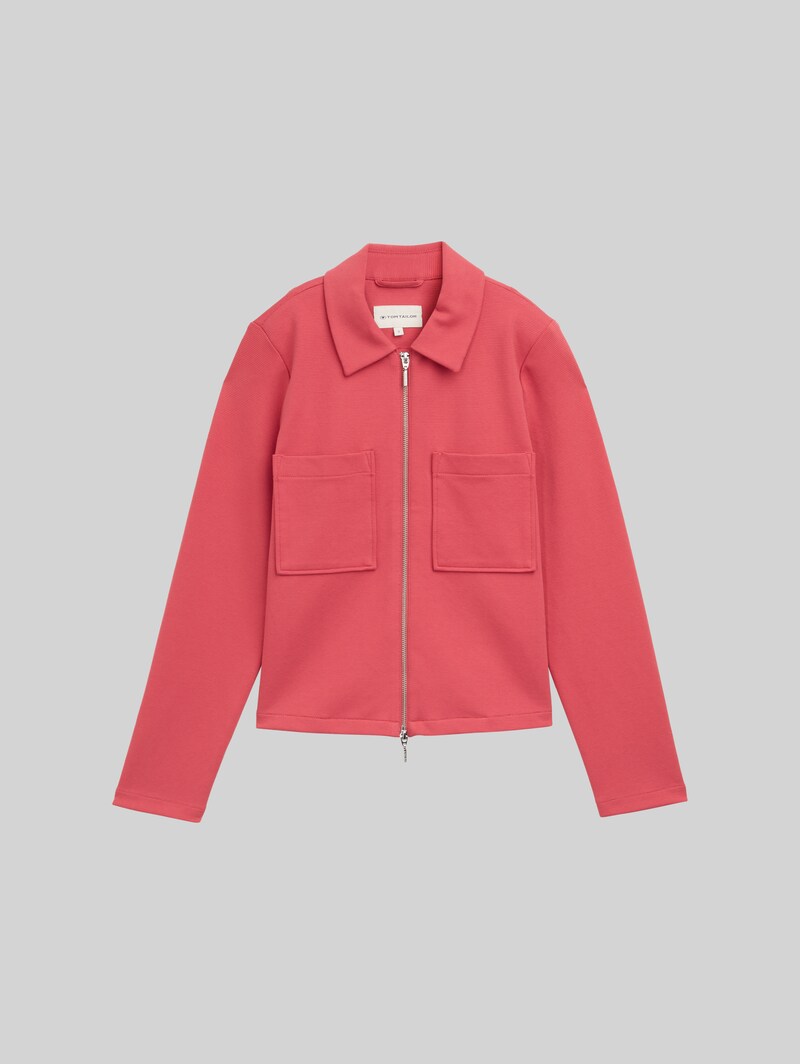 Tom Tailor Jacke mit Brusttaschen - Berry Red