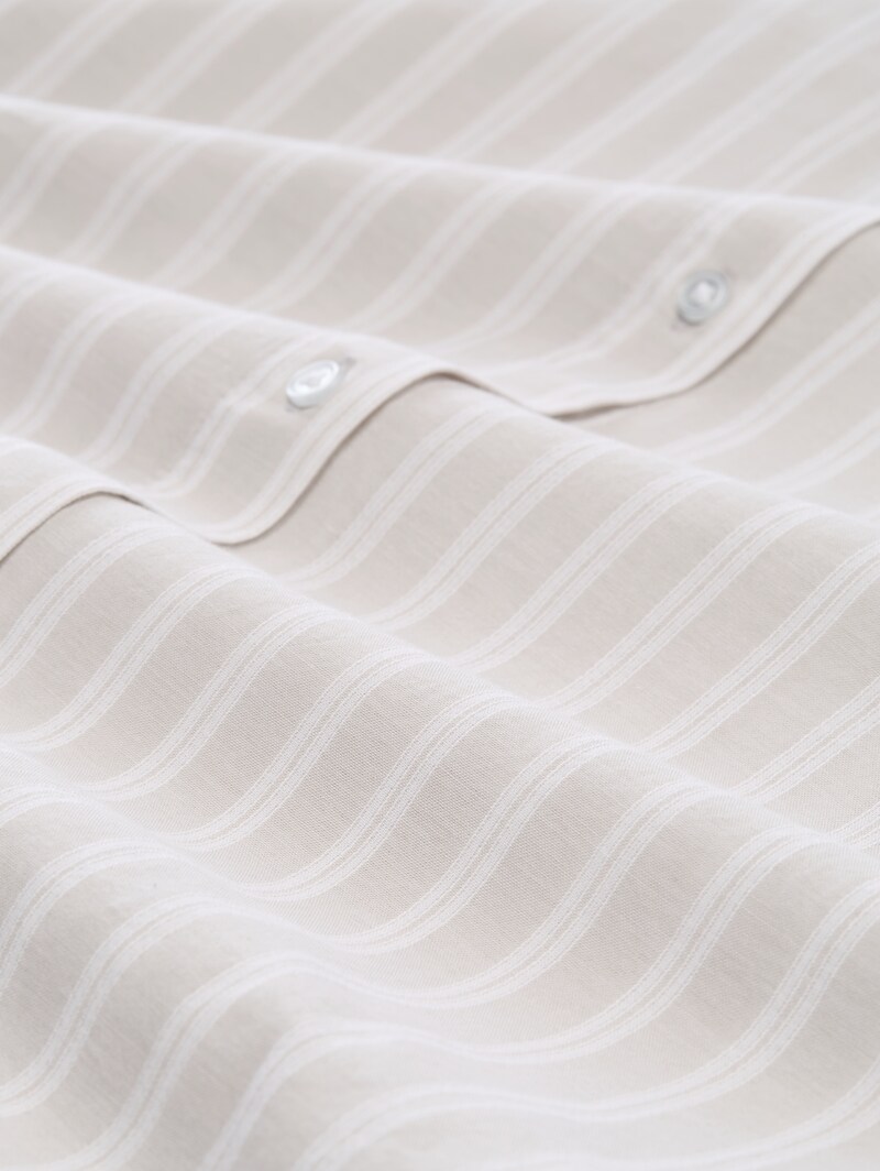 Tom Tailor Bluse mit Streifenmuster - Beige White Stripe