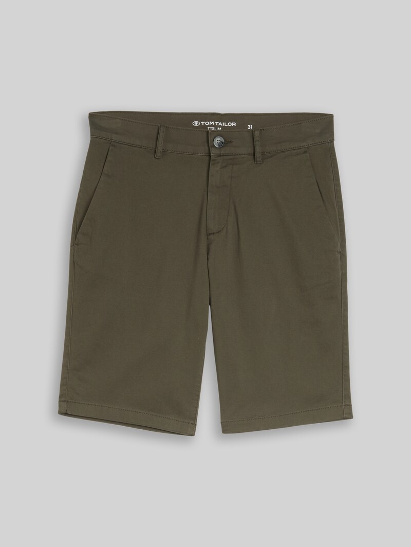 Tom Tailor TTSLIM Chino Shorts - Deep Leaf Green
