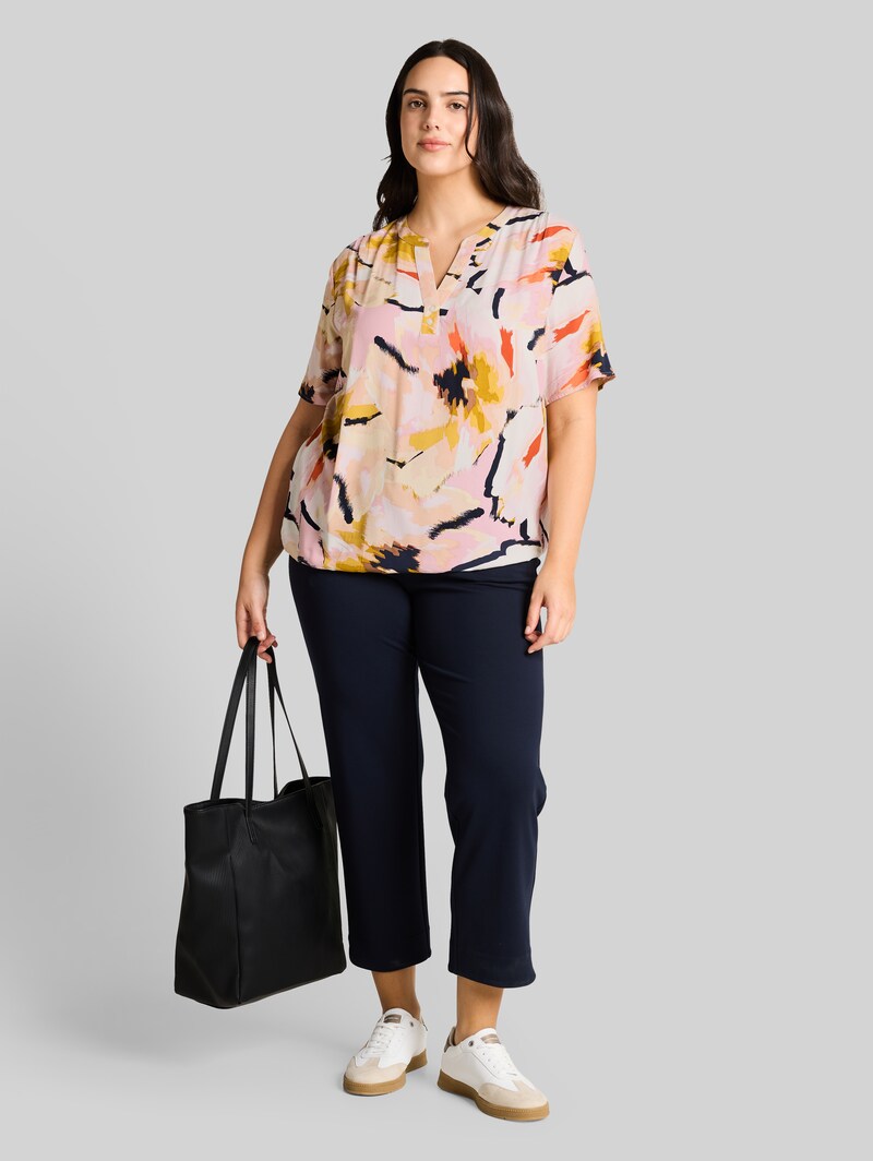 Tom Tailor Plus Size - Bluse mit Muster - Big Abstract Flower Print