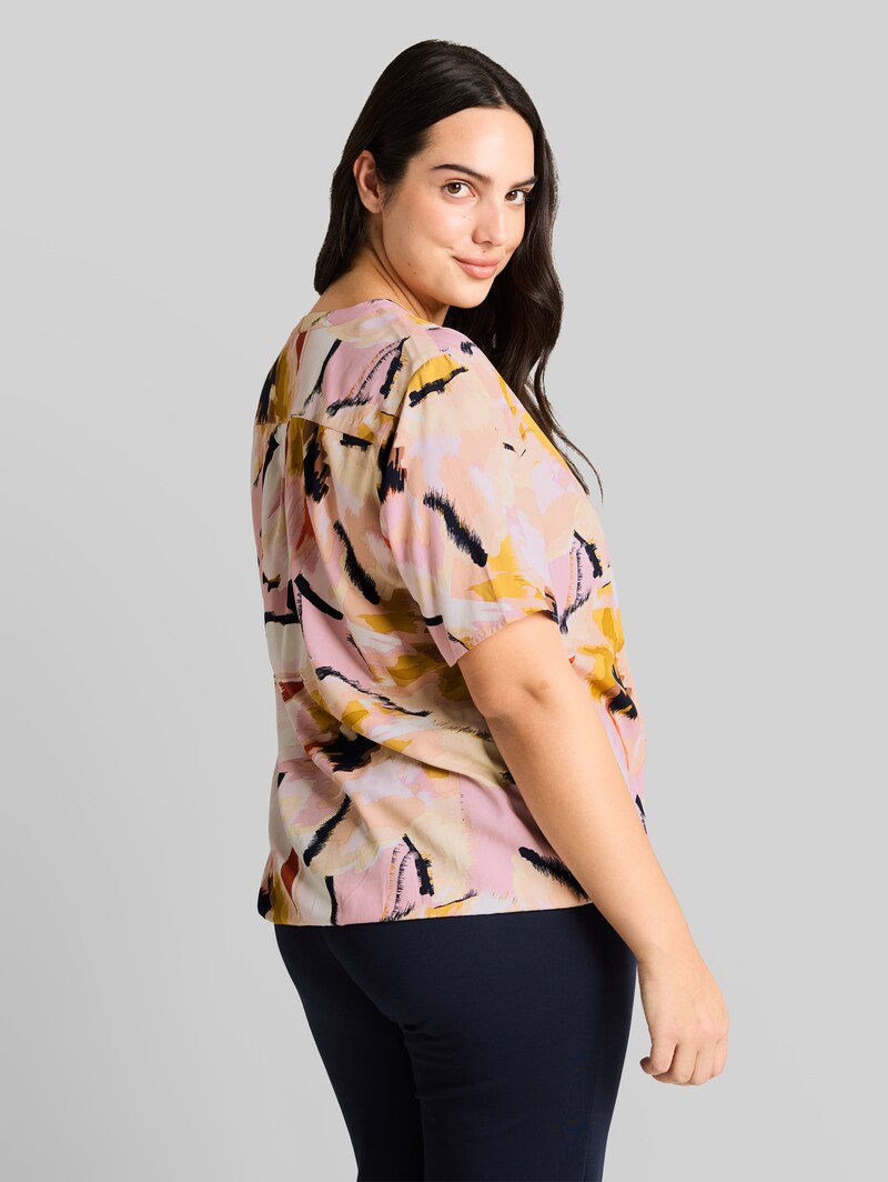Tom Tailor Plus Size - Bluse mit Muster - Big Abstract Flower Print