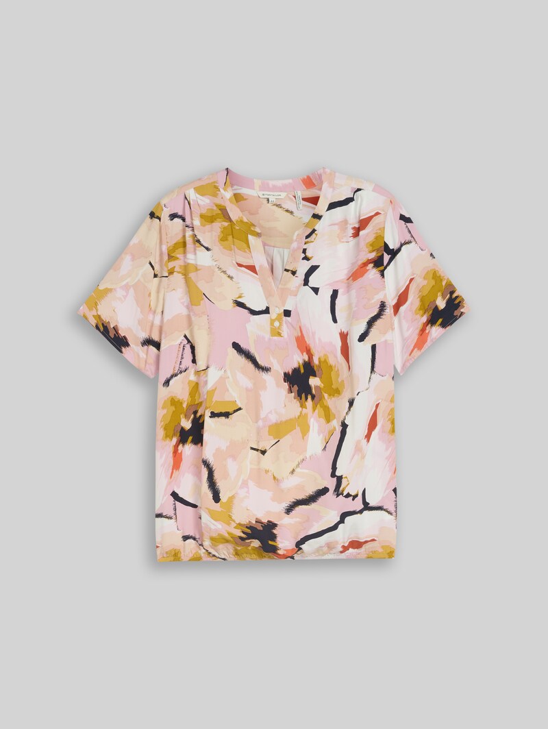 Tom Tailor Plus Size - Bluse mit Muster - Big Abstract Flower Print