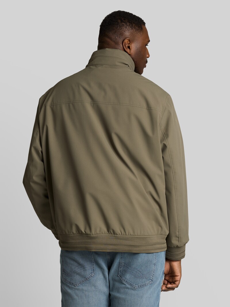 Tom Tailor Plus Size - Blouson Jacke mit verstaubarer Kapuze - Faded Leaf Green