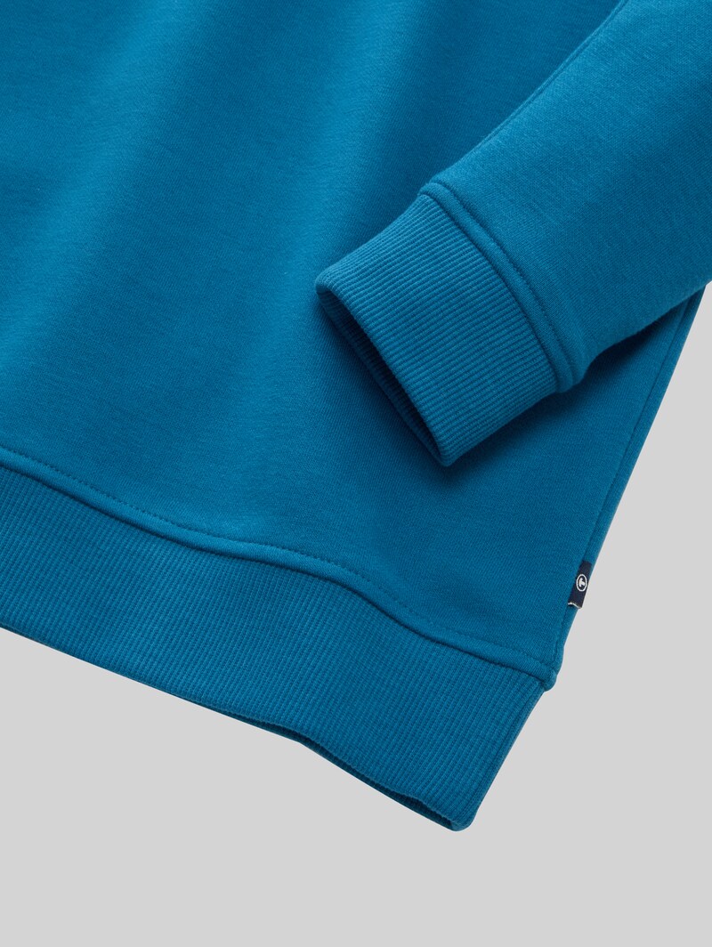 Tom Tailor Basic Sweatshirt mit Rückenprint - Dark Tile Green