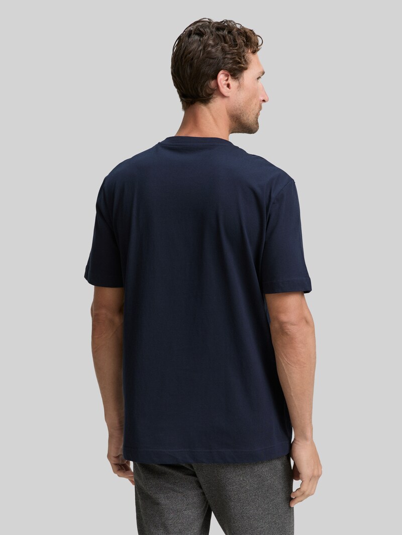 Tom Tailor T-Shirts aus Baumwolle im 2er-Pack - Sky Captain Blue