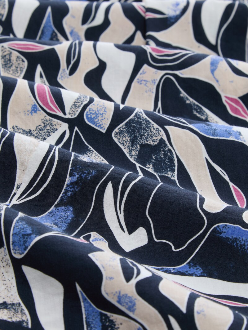 Tom Tailor Bluse mit Muster - Organic Shapes Design