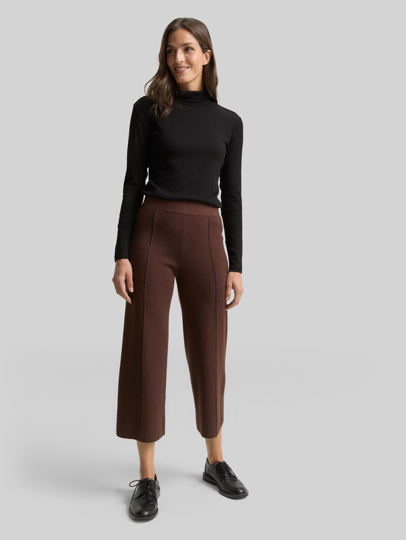 Tom Tailor Langarmshirt mit Rollkragen - Deep Black