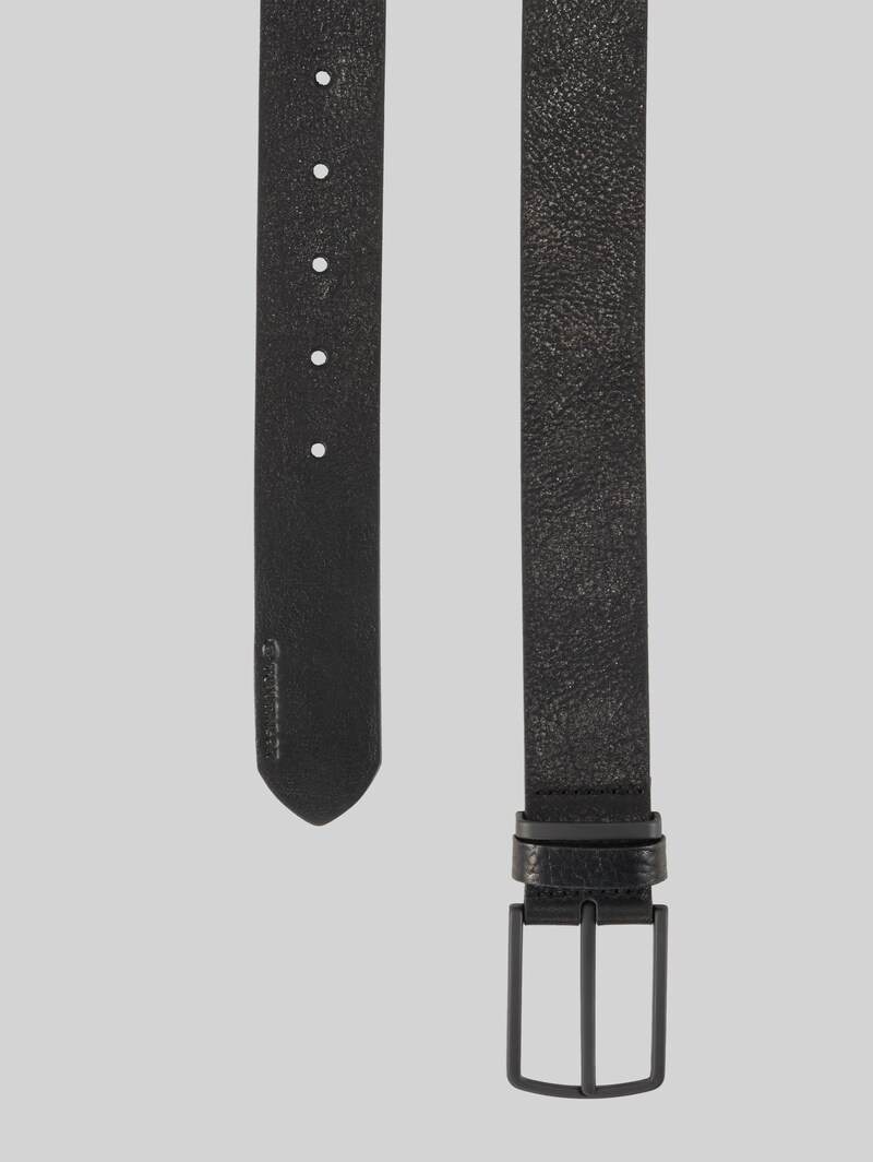 Tom Tailor TTHENRY Ledergürtel mit eckiger Dornschließe - Black Uni Tom Tailor TTHENRY Ledergürtel mit eckiger Dornschließe - Black Uni