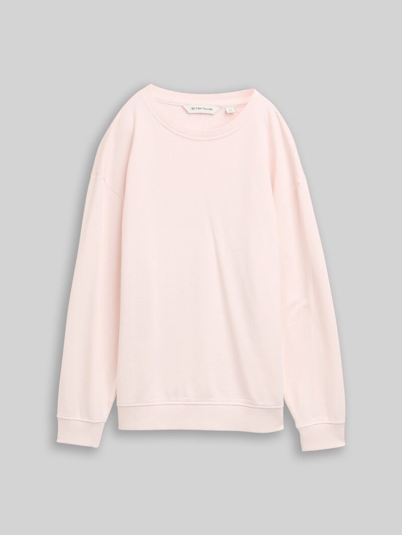Tom Tailor Oversize Sweatshirt mit Rückenprint - Breeze Rose