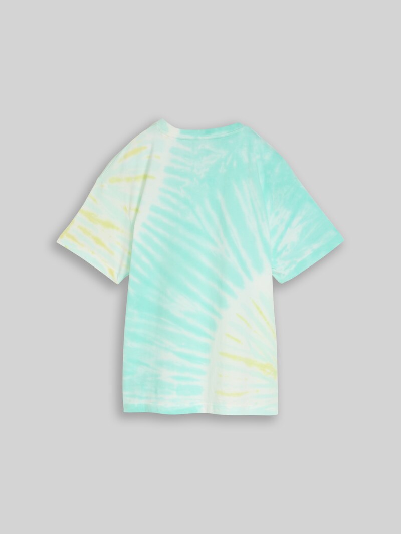 Tom Tailor Oversize Tie-Dye T-Shirt - Turquoise Tie Dye Design Tom Tailor Oversize Tie-Dye T-Shirt - Turquoise Tie Dye Design