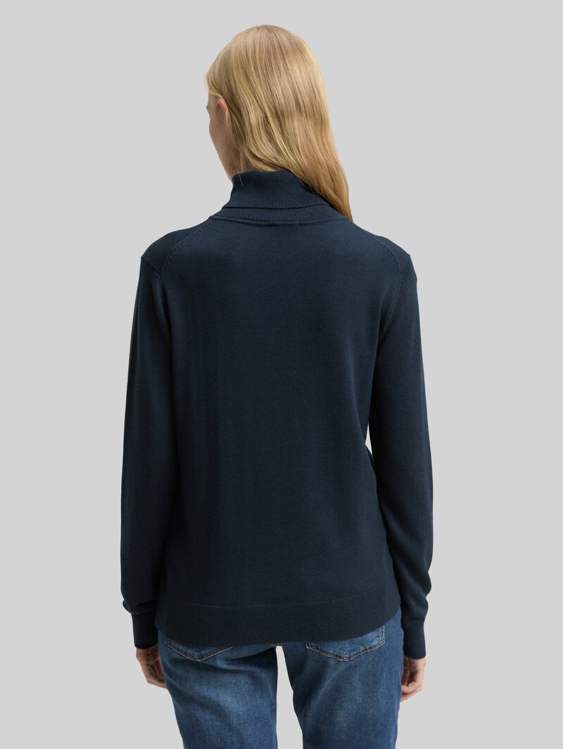 Tom Tailor Basic Rollkragenpullover - Lunar Eclipse