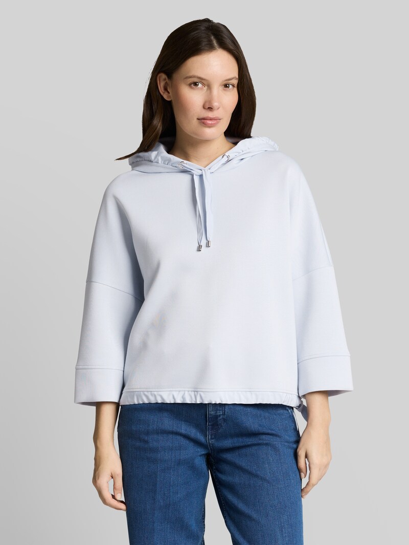 Tom Tailor Hoodie Sweatshirt aus Scuba - Soft Dusty Blue Tom Tailor Hoodie Sweatshirt aus Scuba - Soft Dusty Blue