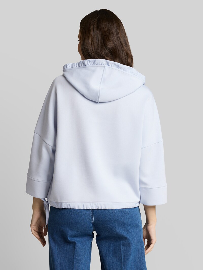 Tom Tailor Hoodie Sweatshirt aus Scuba - Soft Dusty Blue