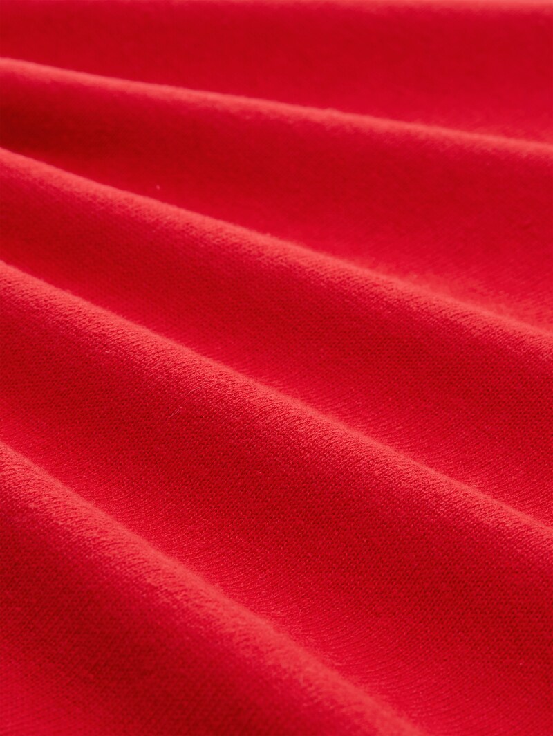 Tom Tailor Strickpullover mit V-Ausschnitt - Soft Scarlet Red