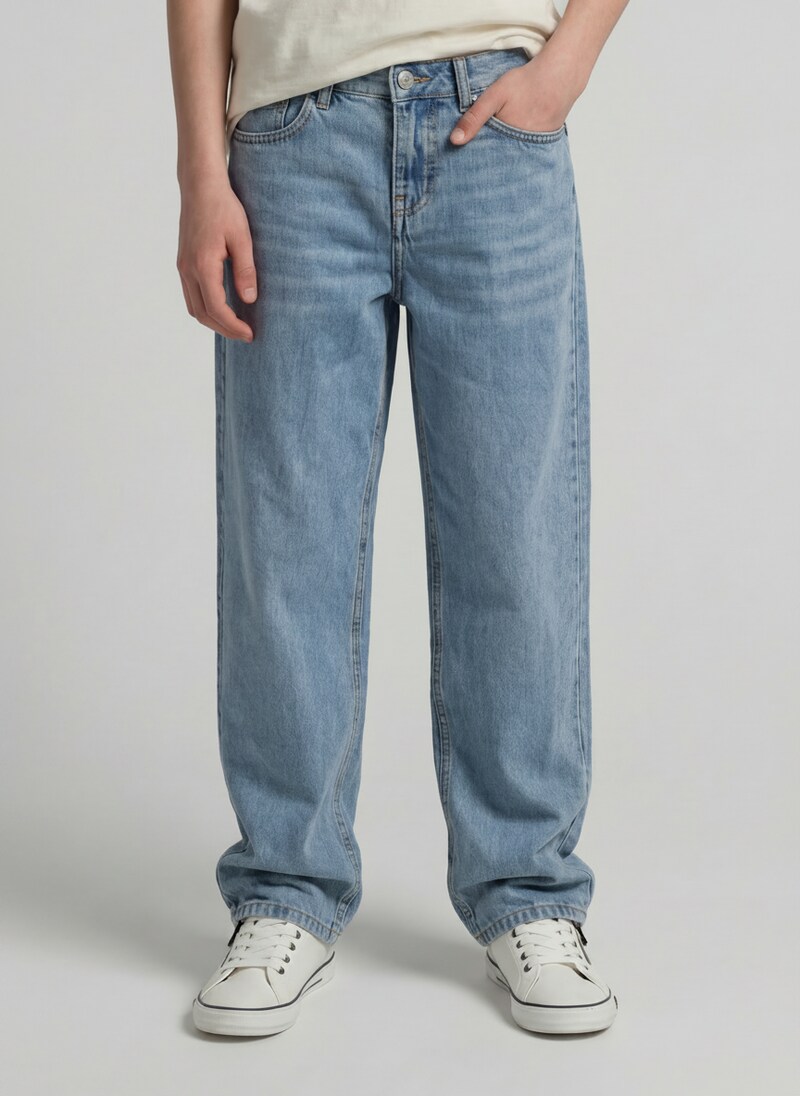 Tom Tailor Baggy Fit Jeans - Light Stone Blue Denim