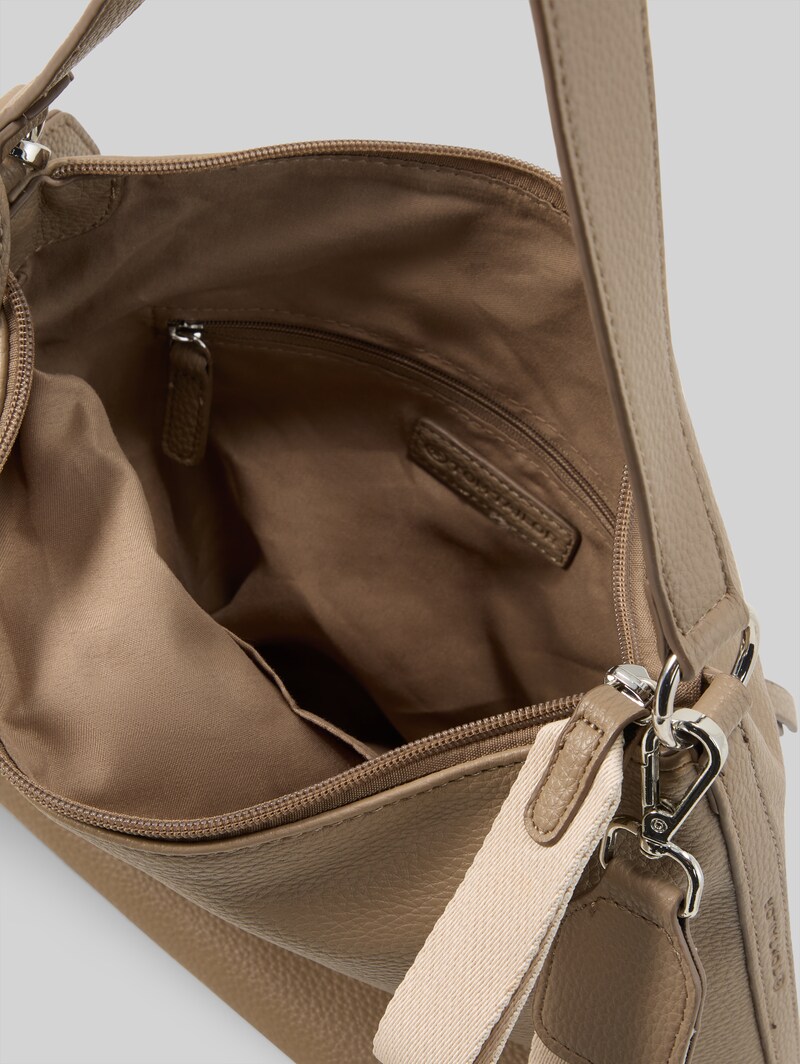 Tom Tailor TTFANIA M Beuteltasche mit Anhängertasche - Taupe / Taupe