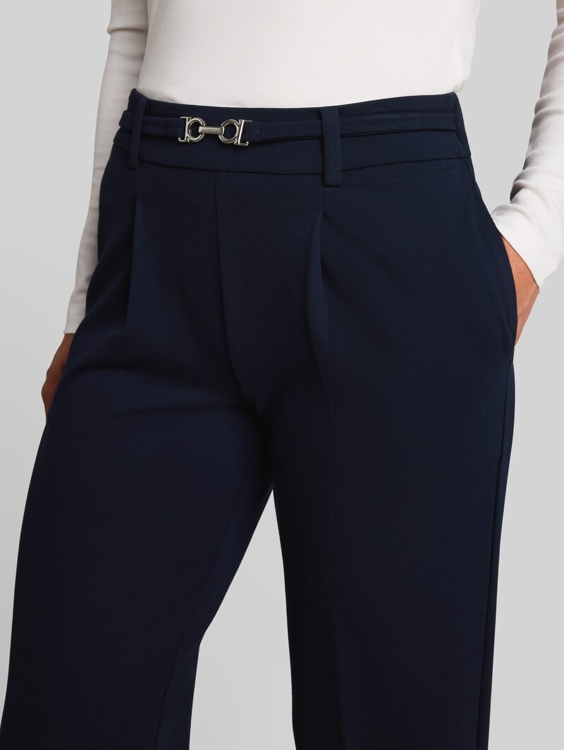 Tom Tailor Cropped Straight Hose mit Gürtel - Sky Captain Blue