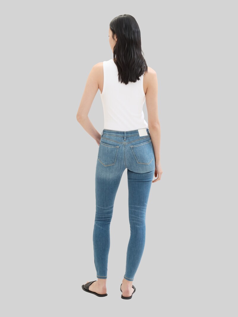 Tom Tailor TTNELA EXTRA SKINNY Jeans mit Superstretch - Used Light Stone Blue Denim