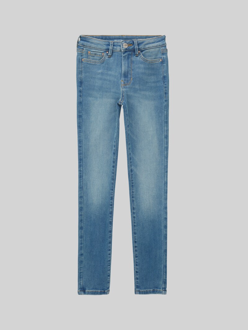 Tom Tailor TTNELA EXTRA SKINNY Jeans mit Superstretch - Used Light Stone Blue Denim