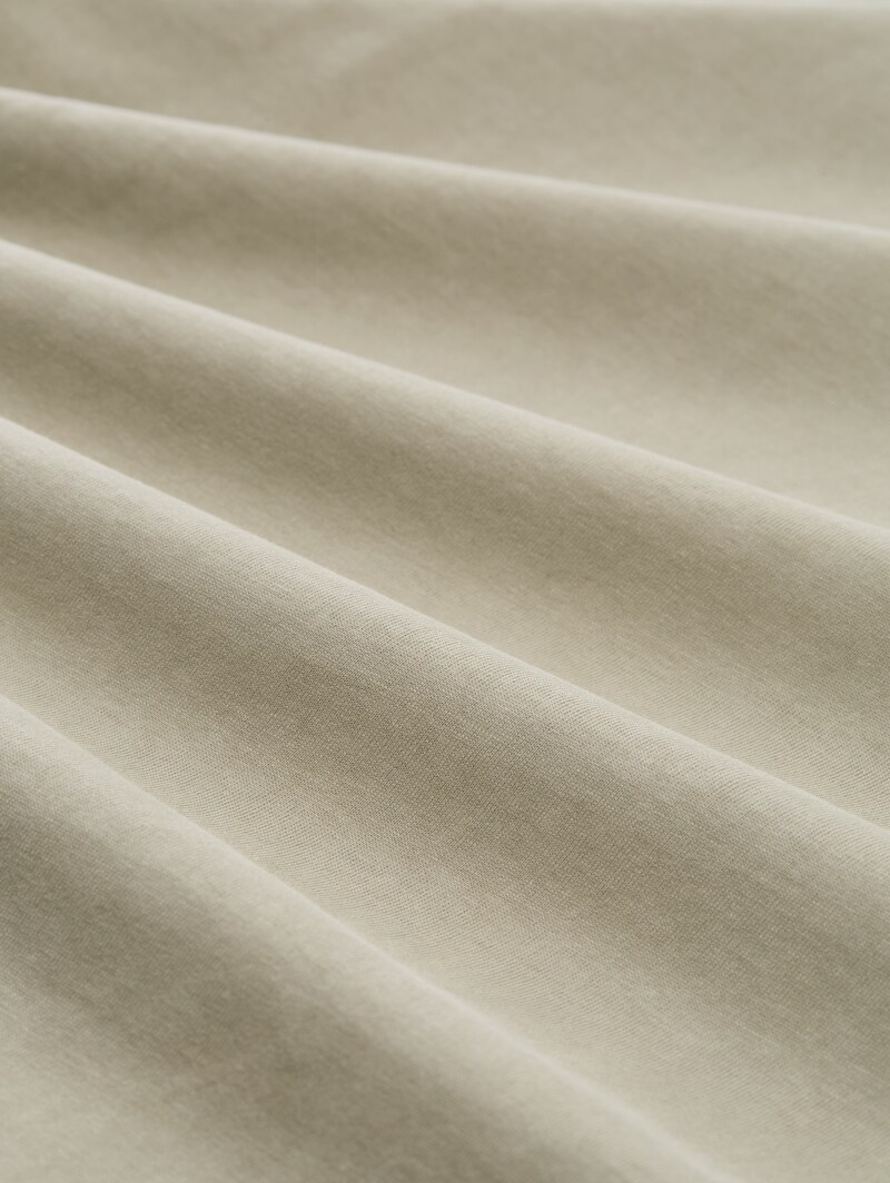 Tom Tailor Relaxed Fit T-Shirt mit Schriftzug - Dark Sage Green