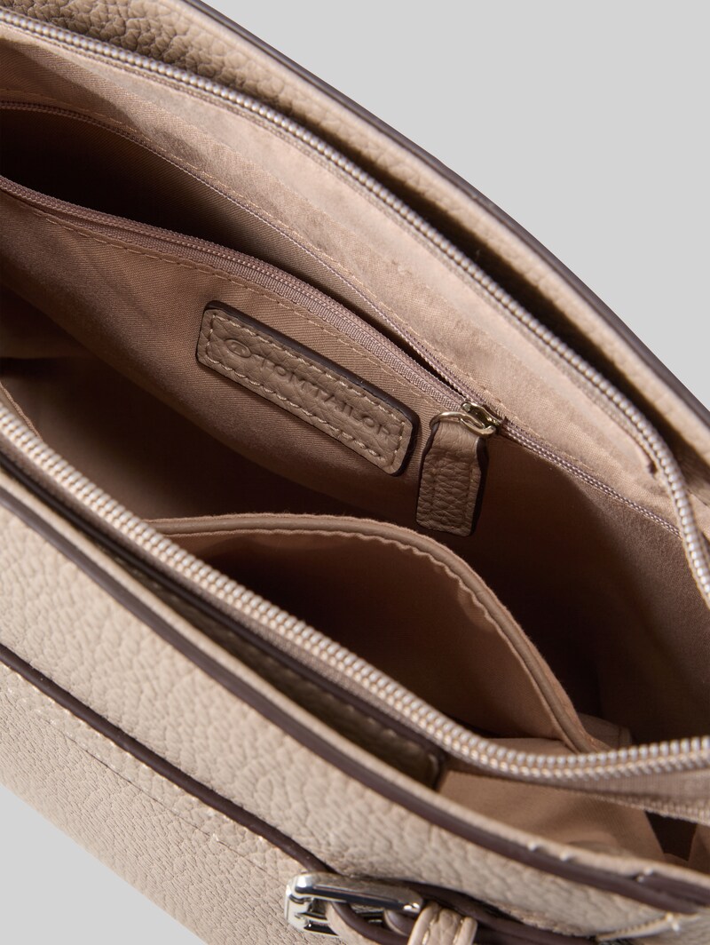 Tom Tailor TTSORA M Umhängetasche mit Gürteldetail - Taupe / Taupe