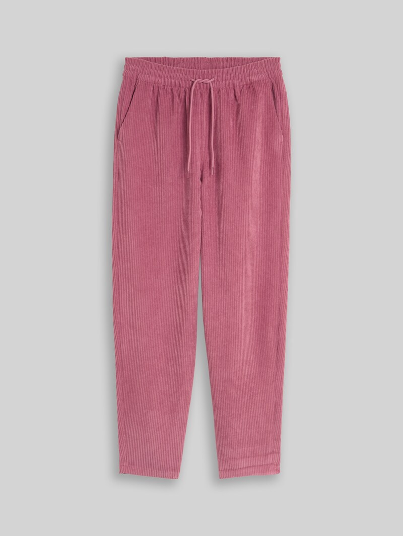 Tom Tailor Barrel Cordhose mit Kordelzug - Dusty Berry