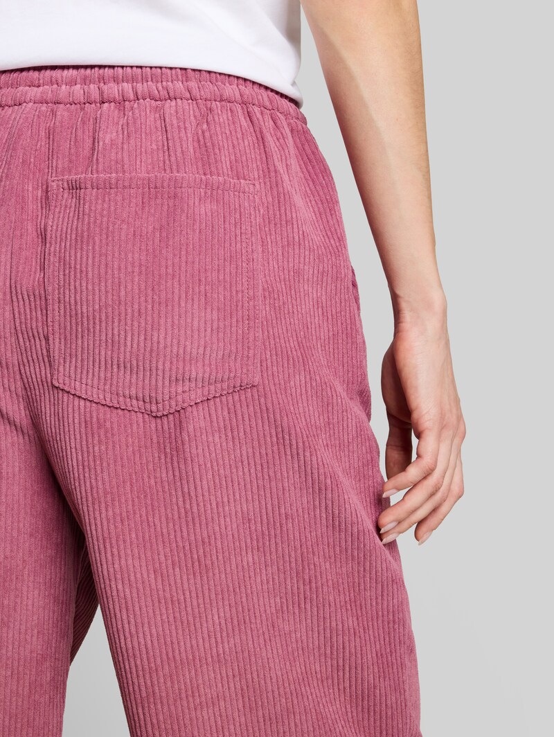 Tom Tailor Barrel Cordhose mit Kordelzug - Dusty Berry