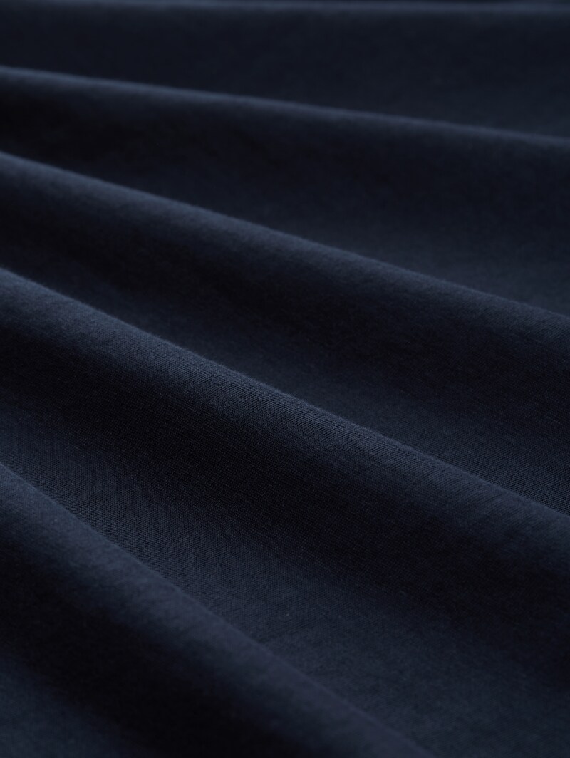 Tom Tailor T-Shirt aus Baumwolle mit Logo-Print - Sky Captain Blue