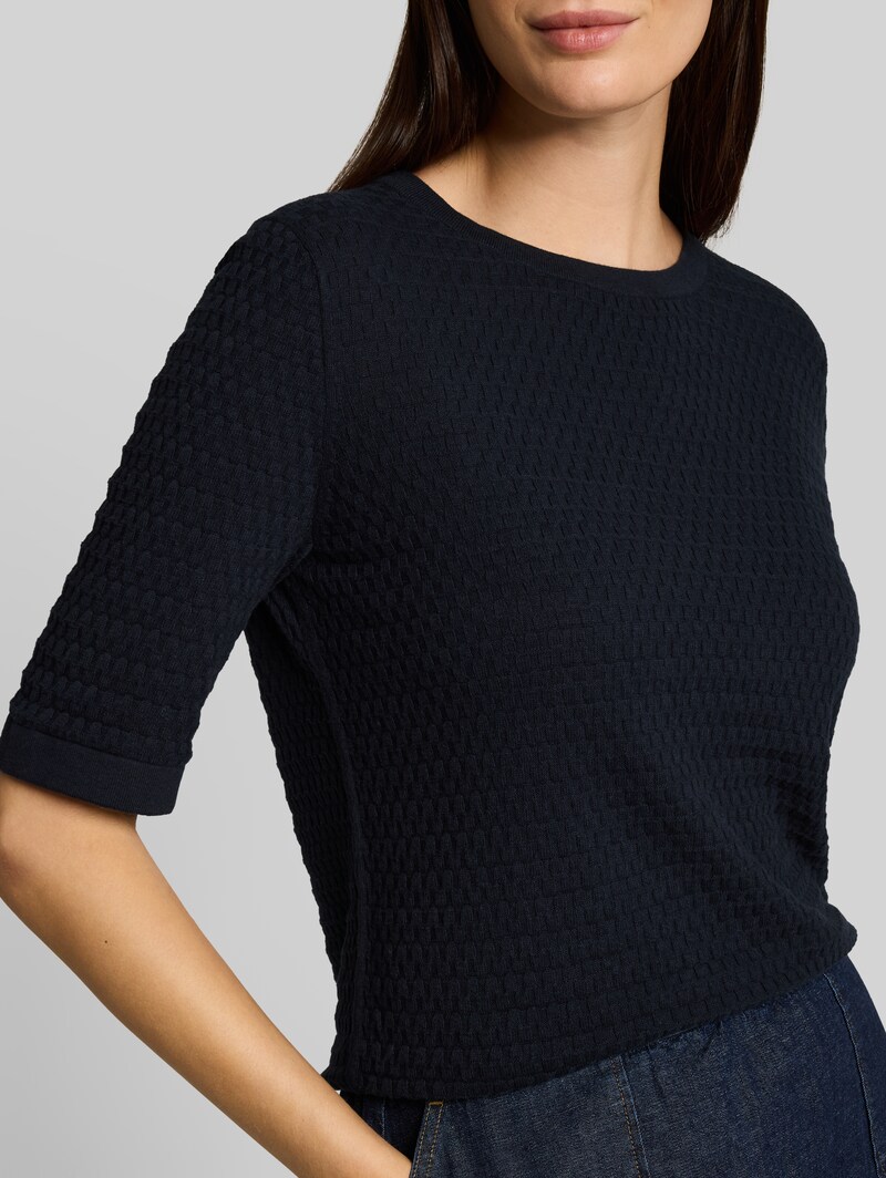 Tom Tailor Strickpullover aus Baumwolle - Sky Captain Blue