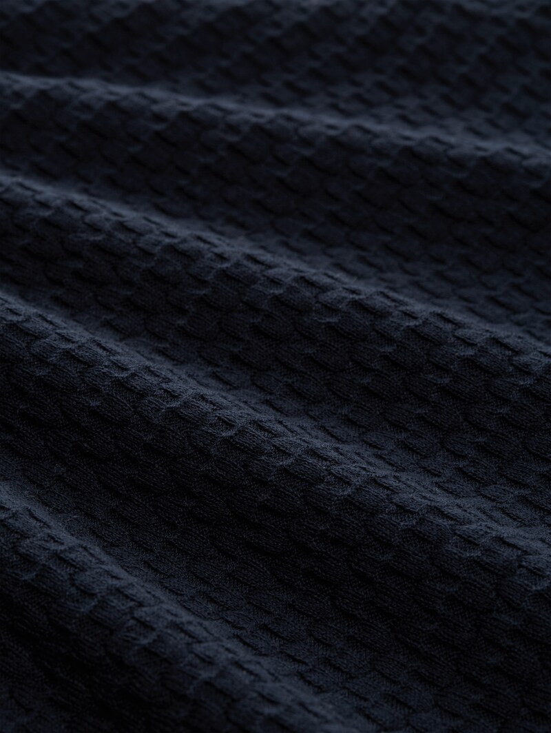 Tom Tailor Strickpullover aus Baumwolle - Sky Captain Blue
