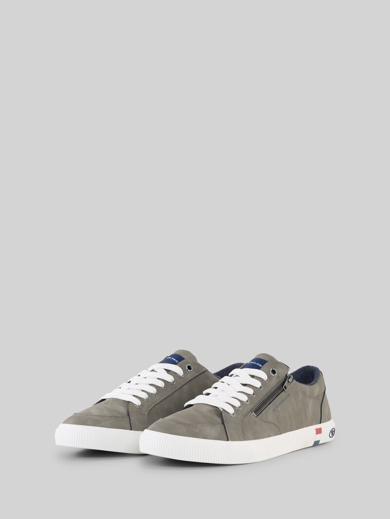 Tom Tailor Sneaker mit Reißverschluss-Detail - Grey