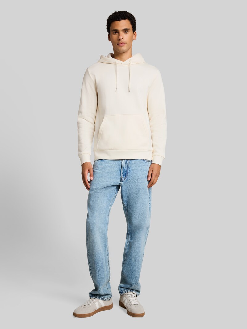 Tom Tailor Basic Hoodie Sweatshirt - Gardenia White