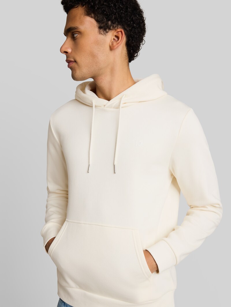 Tom Tailor Basic Hoodie Sweatshirt - Gardenia White