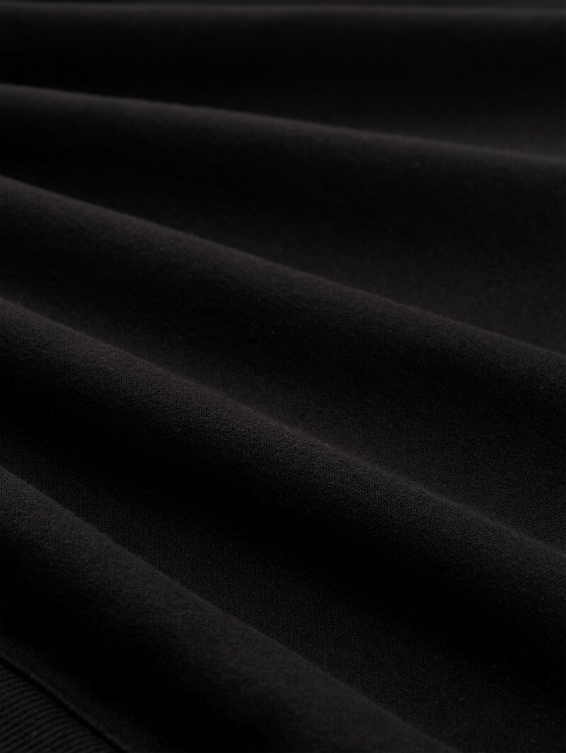 Tom Tailor Sweatshirt mit Glitzer-Stickerei - Deep Black