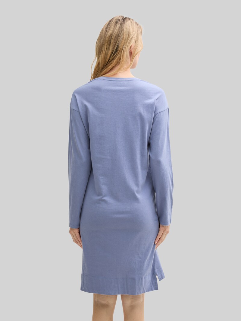 Tom Tailor Nachthemd mit Logo Print - Blue-medium-solid