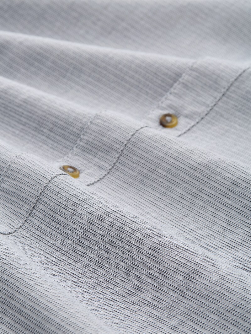 Tom Tailor Regular Fit Hemd aus Baumwolle - Navy Stripy Structure