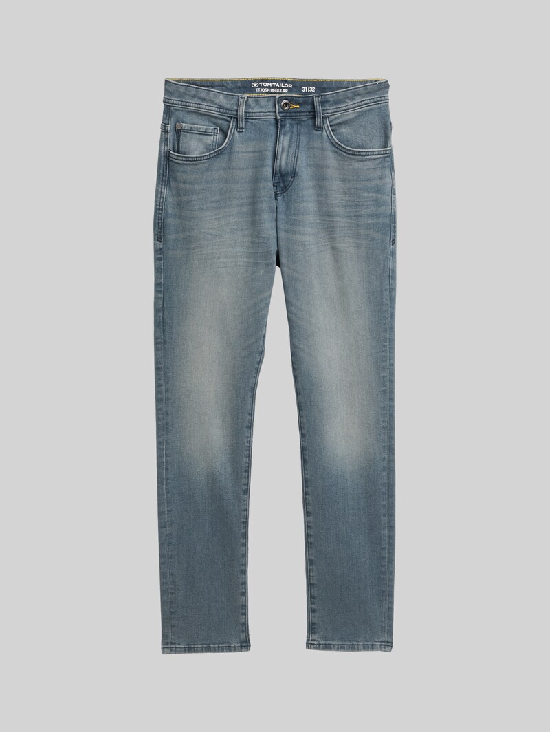 Tom Tailor TTJOSH REGULAR SLIM Jeans - Mid Stone Blue Grey Denim