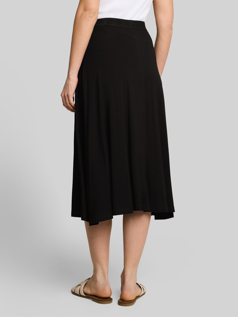 Tom Tailor Jersey Midi-Rock - Deep Black Tom Tailor Jersey Midi-Rock - Deep Black