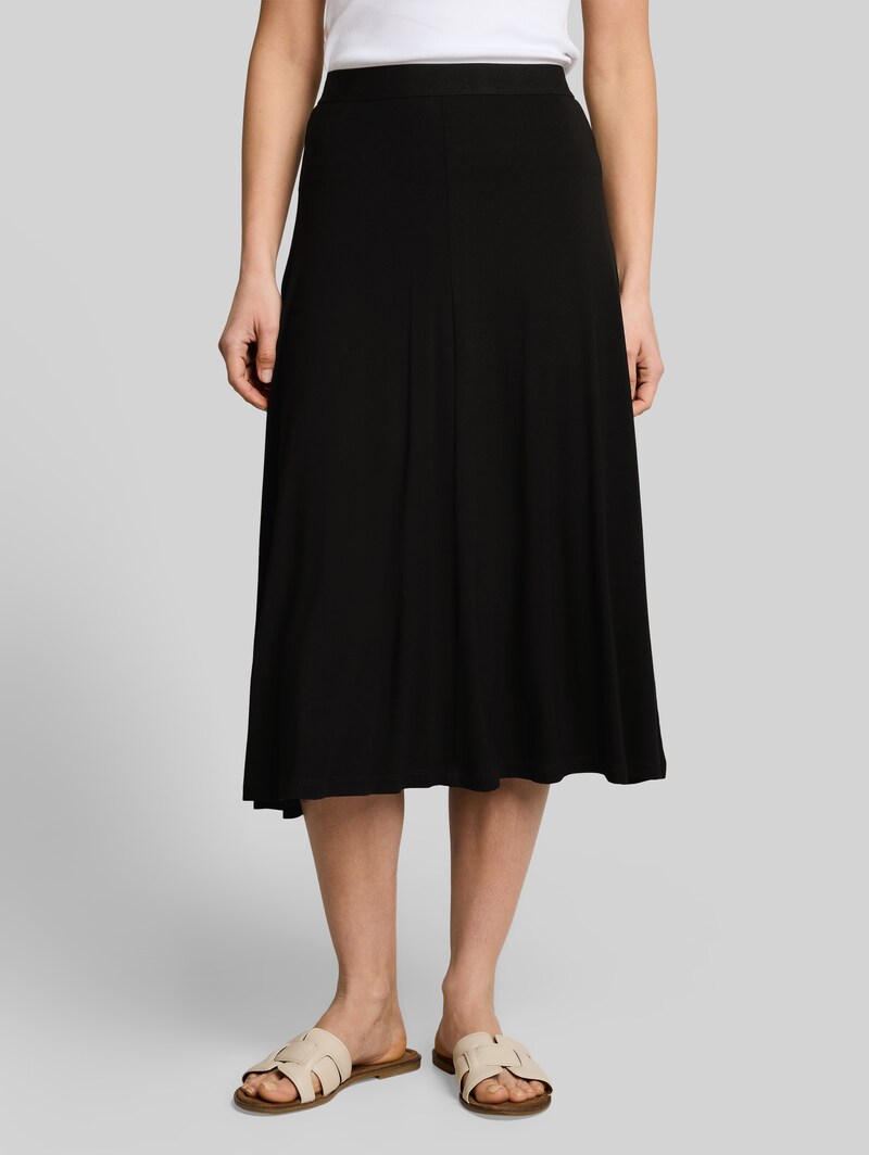Tom Tailor Jersey Midi-Rock - Deep Black